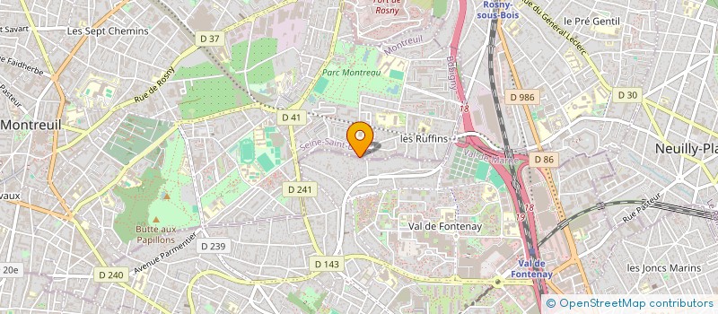 localisation de l'entreprise NT CONSTRUCTION à MONTREUIL