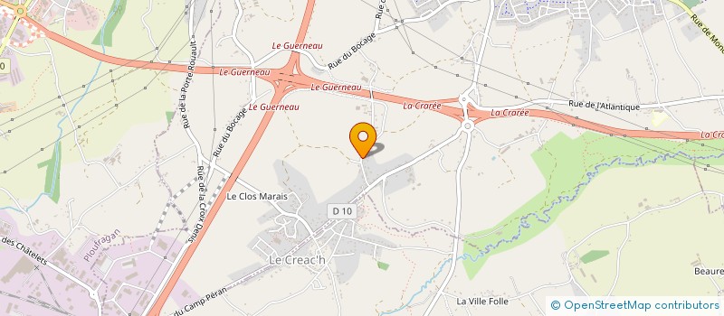 localisation de l'entreprise NT DISTRIBUTION  TREGUEUX