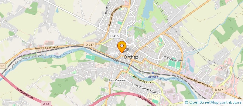 localisation de l'entreprise NT IMMO à ORTHEZ