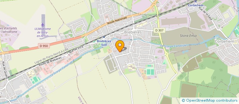 localisation de l'entreprise NT SERVICES  BREBIERES