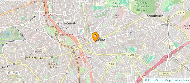 localisation de l'entreprise NT TICKETING EVENTS à LES LILAS