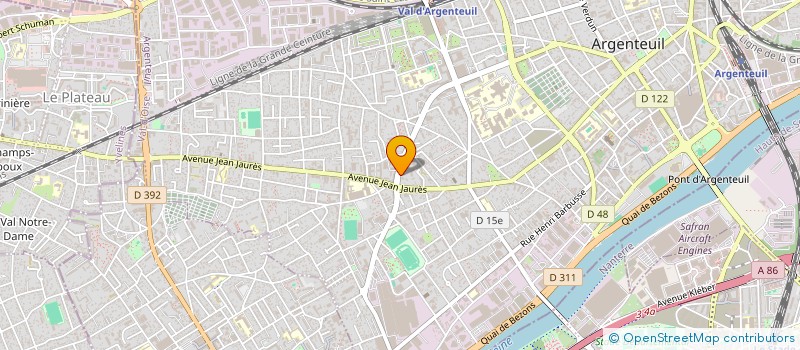 localisation de l'entreprise NTB à ARGENTEUIL