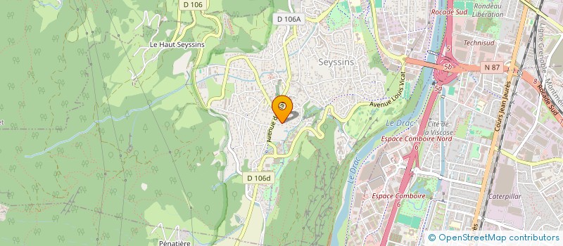 localisation de l'entreprise NTCONSULTING à SEYSSINS
