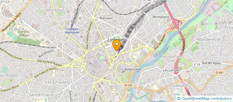 localisation de l'entreprise NTD JOURDAN  LIMOGES