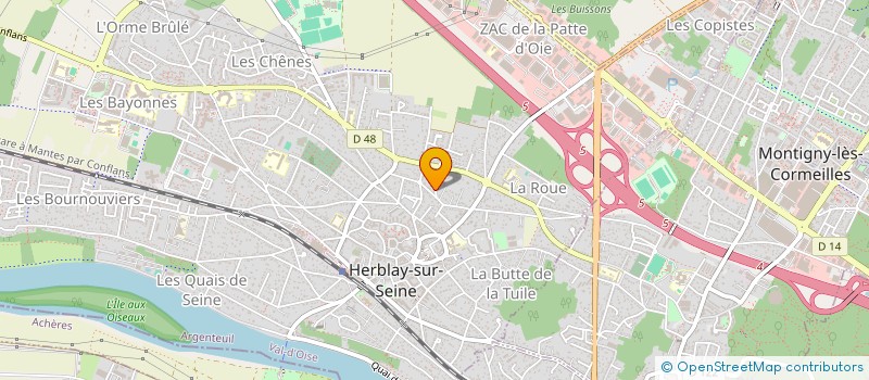 localisation de l'entreprise NTE CONSULTING  HERBLAY-SUR-SEINE