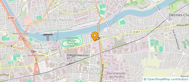 localisation de l'entreprise NTE LOGISTIC  VAULX-EN-VELIN