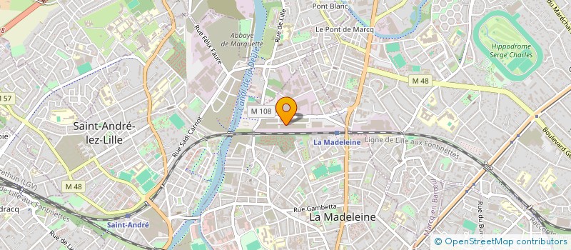 localisation de l'entreprise NTEC - NORD TRAITEMENT D'EAU CONCEPT à LA MADELEINE