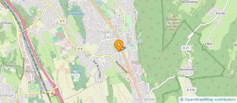 localisation de l'entreprise NTH CONCEPT à CHALLES-LES-EAUX