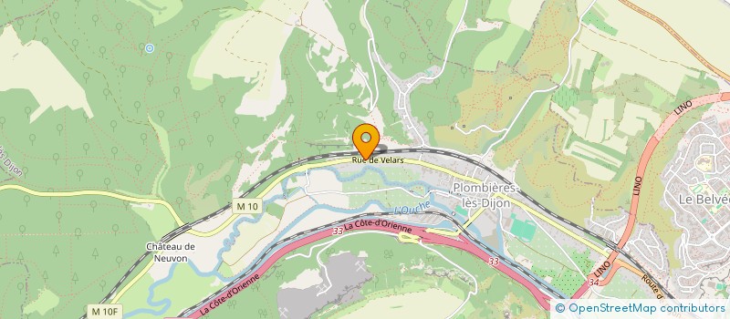 localisation de l'entreprise NTHM  PLOMBIERES-LES-DIJON