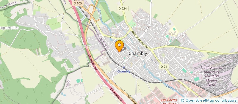 localisation de l'entreprise NTI BATIMENT à CHAMBLY