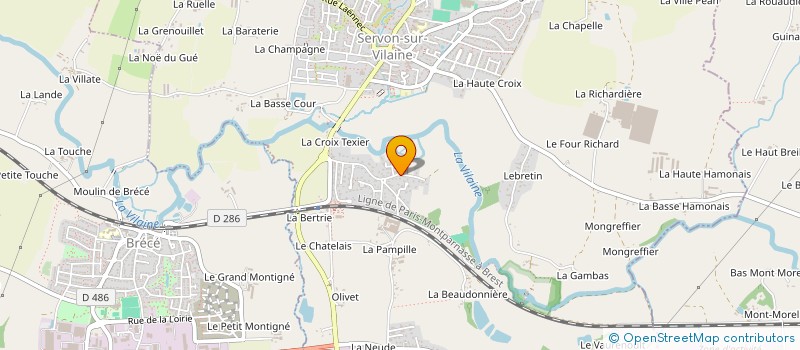 localisation de l'entreprise NTIC AGRI CONSEIL  SERVON-SUR-VILAINE