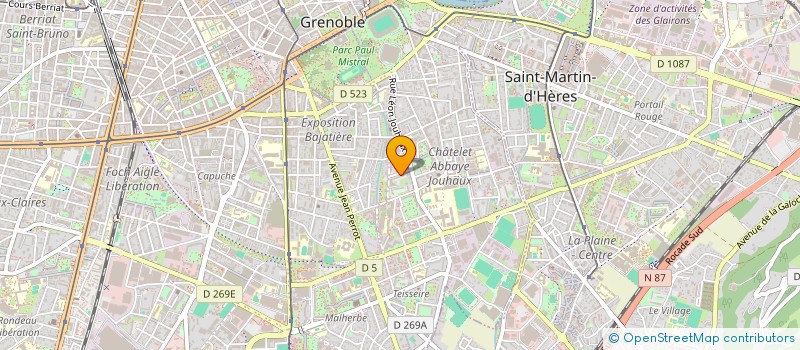 localisation de l'entreprise NTJ 2 S  GRENOBLE