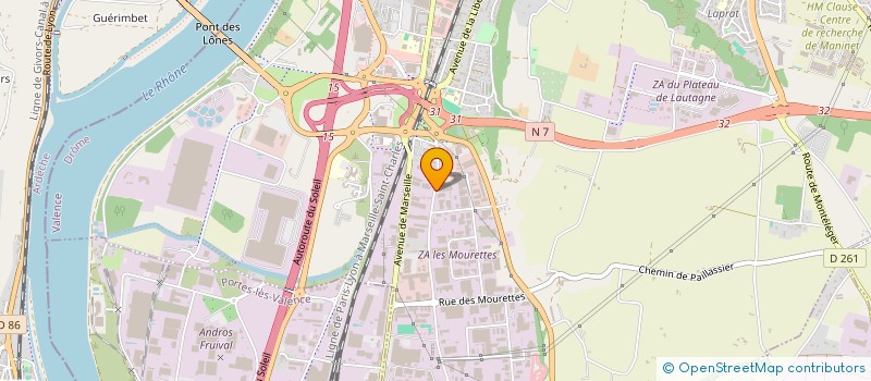 localisation de l'entreprise NTL  VALENCE