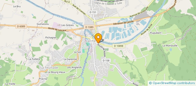 localisation de l'entreprise NTLM  BRIVE-LA-GAILLARDE