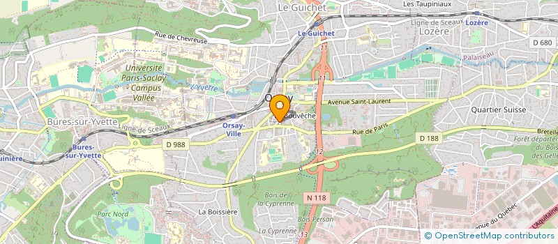 localisation de l'entreprise NTN  ORSAY