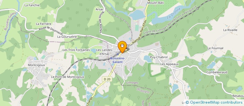 localisation de l'entreprise NTP à CHAMPSAC