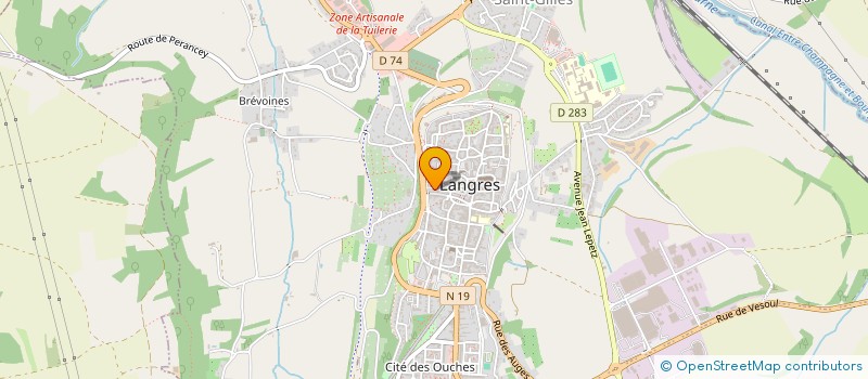 localisation de l'entreprise NTP à LANGRES