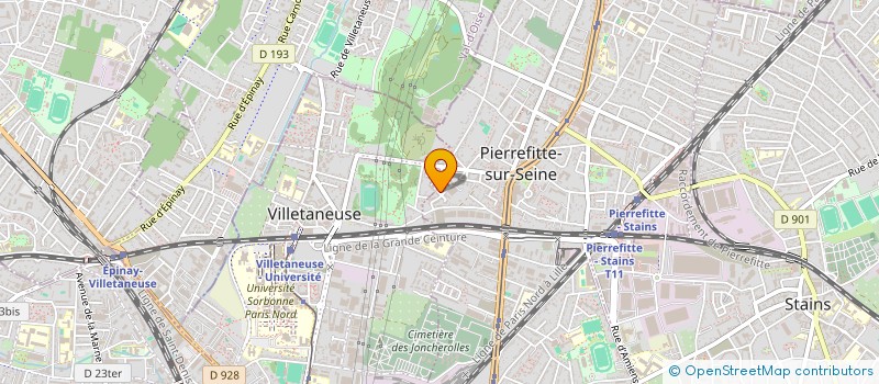 localisation de l'entreprise NTV PLOMBERIE à PIERREFITTE-SUR-SEINE