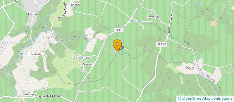 localisation de l'entreprise NU COMME UN VERRE  DARDENAC