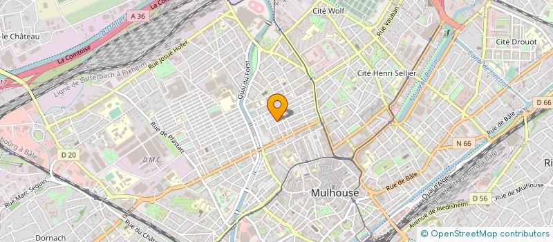 localisation de l'entreprise NU&UN  MULHOUSE