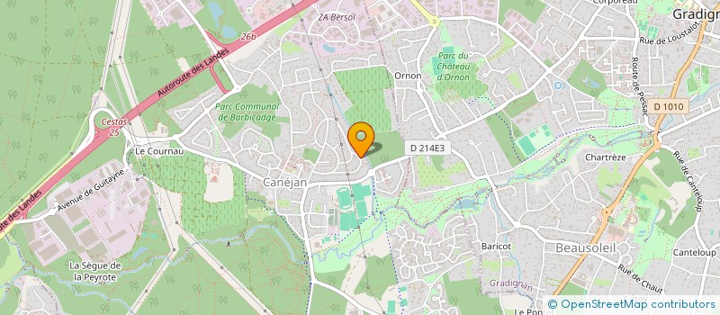 localisation de l'entreprise NUADA à CANEJAN
