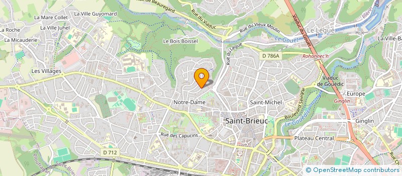 localisation de l'entreprise NUAE  SAINT-BRIEUC