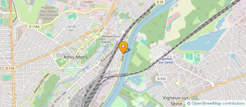 localisation de l'entreprise NUAGE à ATHIS-MONS