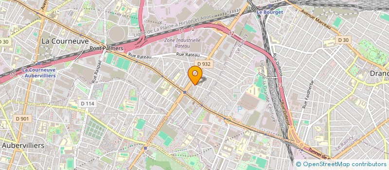localisation de l'entreprise NUAGE à LA COURNEUVE