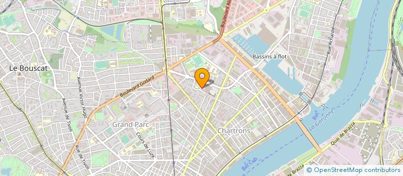 localisation de l'entreprise NUAGE BLEU à BORDEAUX