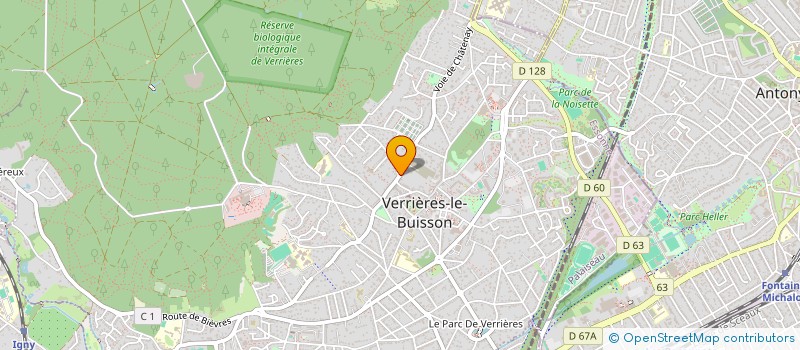 localisation de l'entreprise NUAGE BLEU à VERRIERES-LE-BUISSON