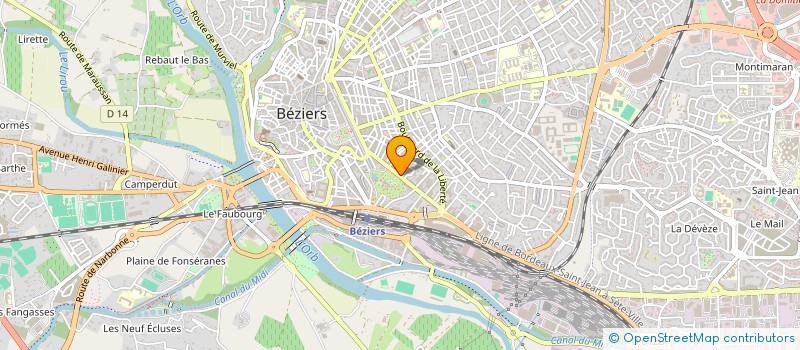 localisation de l'entreprise NUAGE PARIS  BEZIERS