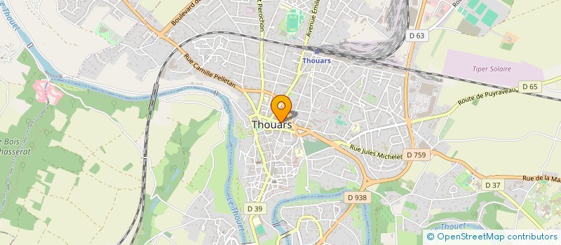 localisation de l'entreprise NUAGE POUDRE à THOUARS