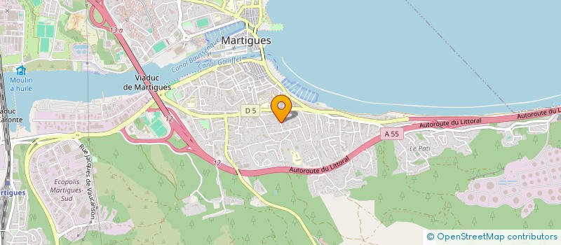 localisation de l'entreprise NUAGE PROD  MARTIGUES