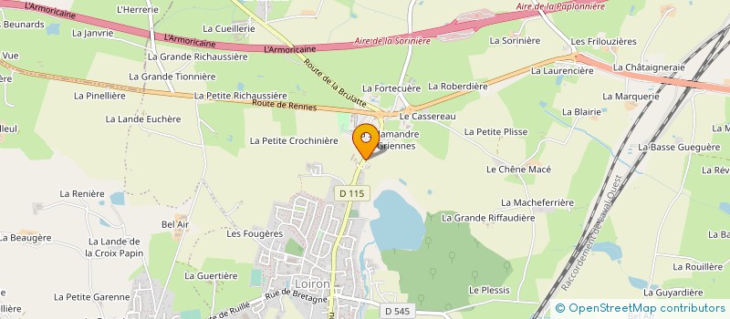 localisation de l'entreprise NUAGEBOX  LOIRON-RUILLE