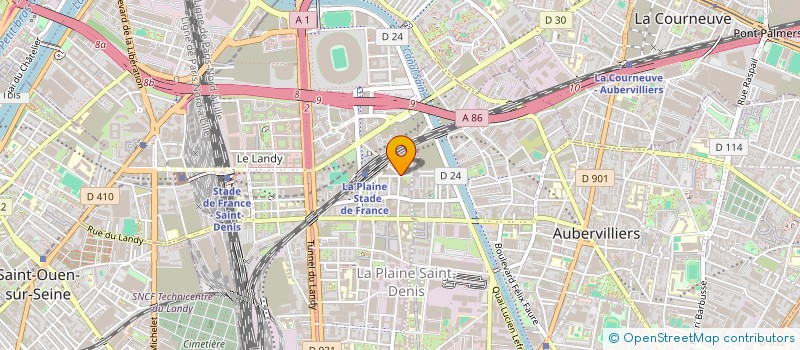 localisation de l'entreprise NUAGERANCE  L'ILE-SAINT-DENIS