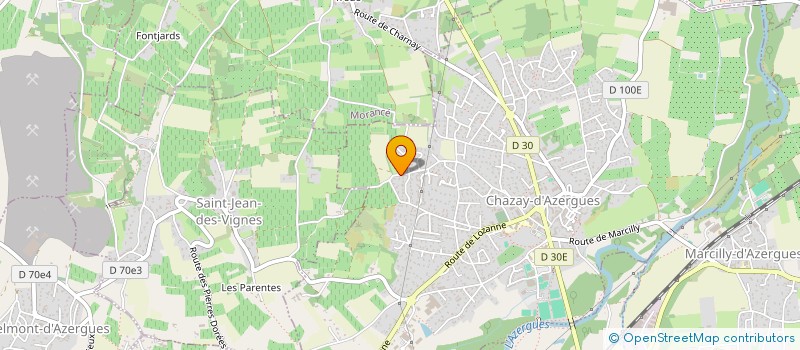 localisation de l'entreprise NUAGES  CHAZAY-D AZERGUES