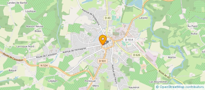 localisation de l'entreprise NUAGES D'ENCRE  EAUZE