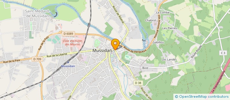 localisation de l'entreprise NUAGES D'EPICES  MUSSIDAN