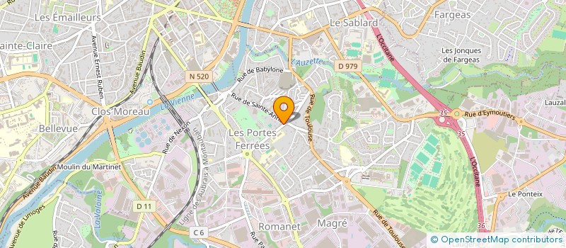 localisation de l'entreprise NUAGRU à LIMOGES