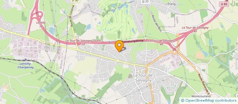 localisation de l'entreprise NUANCE  LA TOUR-DE-SALVAGNY