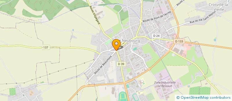 localisation de l'entreprise NUANCE à LE NEUBOURG