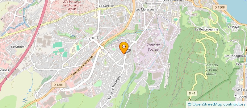 localisation de l'entreprise NUANCE à ANNECY