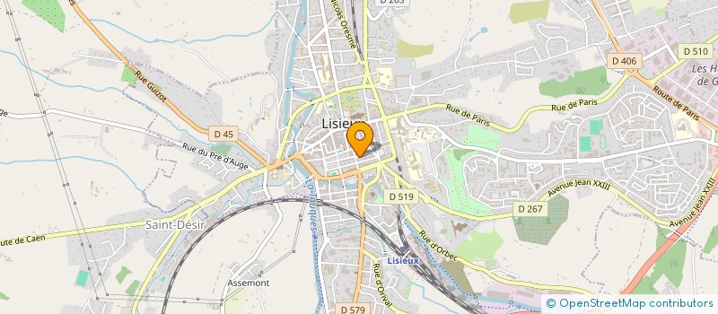 localisation de l'entreprise NUANCE ARCHITECTURE à LISIEUX