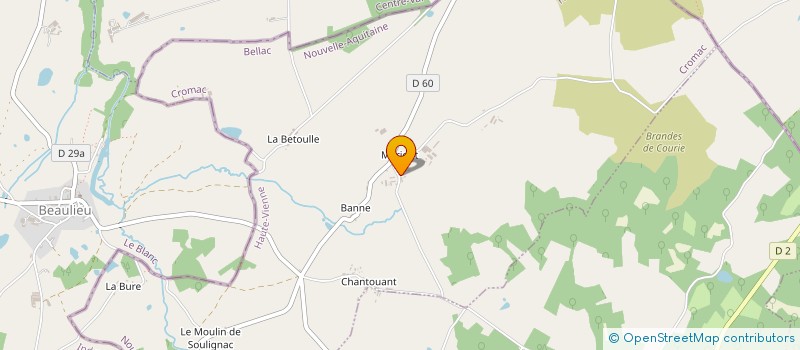 localisation de l'entreprise NUANCE D'ETE SARL à CROMAC