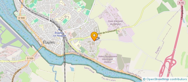 localisation de l'entreprise NUANCE D'HETRE à ETAPLES