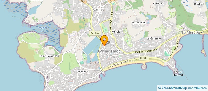 localisation de l'entreprise NUANCE INFORMATIQUE  CARNAC