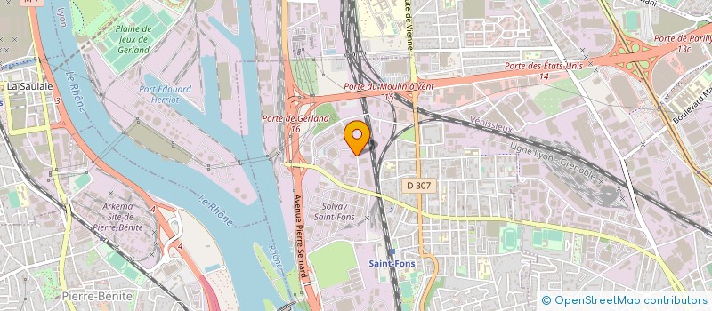 localisation de l'entreprise NUANCE PUBLICITE à SAINT-FONS