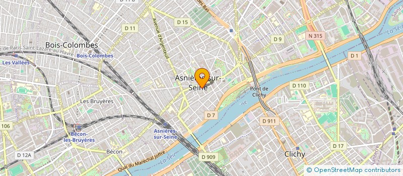 localisation de l'entreprise NUANCER  ASNIERES-SUR-SEINE