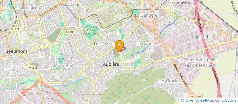 localisation de l'entreprise NUANCES  AUBIERE