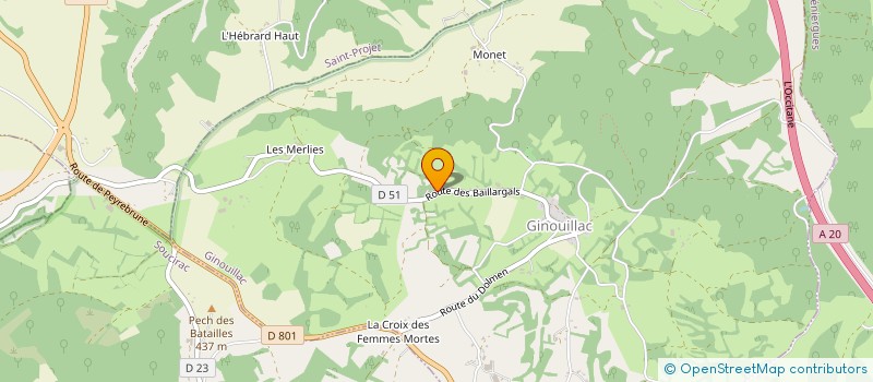 localisation de l'entreprise NUANCES  GINOUILLAC